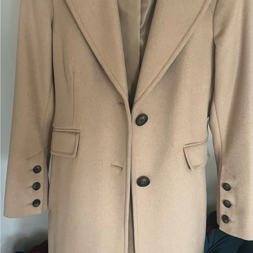 Sam Edelman Camel Trench Coat - Single-Breasted Tailored Style